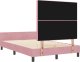 vidaXL Różowa rama łóżka 120x200 cm aksamit 4