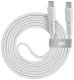 CABLE USB-C TO USB-C 1.2M/WHITE PS6005 WT12 RIVACASE 1