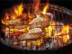 Grill węglowy brykietowy ogrodowy okrągły przenośny turystyczny na biwak 3