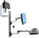 Ergotron LX - Befestigungskit (CPU-Halter, Maushalterung, 2 Schienenabdeckungen, Tastaturarm, 2 Kabelkanale, Handgelenkkissen, Wandschiene 10", Wandschiene 34", Display-Befestigung, Mauspad) - fur LCD-Display / PC-Ausrustung - kleiner CPU-Halter - Sc 1