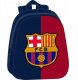 Plecak przedszkolny dla chłopca piłkarski duży kasztanowy FC Barcelona 3D 1