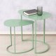 Zestaw dwóch stolików kawowych JERRY, łezka, metalowych 2
