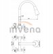 Invena bateria kuchenna ścienna Roma, szary/chrom BC-24-E5S-L 2