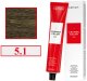 Kemon Cramer Color Kremowa farba do włosów z olejem kokosowym 100ml Light Ash Brown (5.1) 1