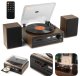 Gramofon retro Boston CD USB radio DAB głośniki Audizio one size 1