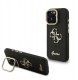 Etui Guess PU Grained 4G Logo Stand do iPhone 16 Pro | Czarne | Styl i funkcjonalność 1