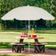 Parasol plażowy z pokrowcem, składany parasol do ogrodu, beżowy UNIWERSALNY 11