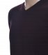 Sweter męski w szpic z kaszmiru i wełny merynosów kaszmirowy XL śliwkowy 261 1