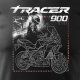 Koszulka motocyklowa z motocyklem na motor Yamaha Tracer 9 900 męska czarna XXL 2