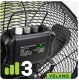WENTYLATOR PODŁOGOWY PRZEMYSŁOWY WIATRAK BIUROWY MOCNY 50CM PRZENOŚNY 125W 3