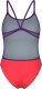 Damski Strój Kąpielowy Women's Swimsuit Lace Back Solid  dress blues rozmiar 30 2