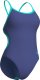 Damski Strój Kąpielowy Women's Swimsuit Lace Back Solid  dress blues rozmiar 34 1
