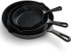 Patelnia Retoo zestaw Żeliwna 25.5cm 3szt. 1