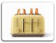 BUYDEEM Toster na 4 kromki, model DT640E, kolor Mellow Yellow, EU 13