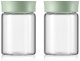 BUYDEEM Szklane słoiczki 300ml z nakrętką w kolorze Cozy Greenish, model CS1002/A1 1