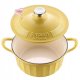 BUYDEEM Emaliowane naczynie żeliwne 3,9L, model CP551, kolor Mellow Yellow 2