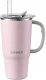 BUYDEEM Kubek termiczny ze słomką 700 ml, model DS57, kolor Pink 1