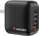 Verbatim Mini GaN Charger 100W 3xUSB-C PD, 1xUSB-A QC 3.0 32231 1