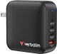 Verbatim Mini GaN Charger 165W 3xUSB-C 1xUSB-A US/EU/UK A.32216 1