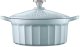 BUYDEEM Emaliowane naczynie żeliwne 2,9L, model CP521, kolor White Blue 1