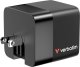 Verbatim, �adowarka GaN USB 3.0, USB C, szara, 65 W, wymienne wtyczki C, G, A, ze zintegrowanym kablem 4