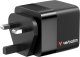 Verbatim, �adowarka GaN USB 3.0, USB C, szara, 65 W, wymienne wtyczki C, G, A, ze zintegrowanym kablem 5