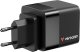 Verbatim, �adowarka GaN USB 3.0, USB C, szara, 65 W, wymienne wtyczki C, G, A, ze zintegrowanym kablem 6