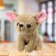 Pluszowa Maskotka Przytulanka Mały Piesek Chihuahua Beżowy 22cm 1