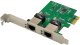 Karta sieciowa Level One Games InLine® Dual Gigabit karta sieciowa, 2x RJ45 1Gb/s, PCIe x1, w tym. blacha slotowa LP 2