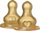 Badabulle Buteliuko žindukų rinkinys Bibs Natural Rubber Medium Flow, 2 vnt. 1
