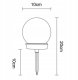 VOLTENO LAMPKA SOLARNA PLASTIK KULA 10cm STELLATO 7