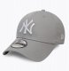 New Era 39THIRTY League Essential New York Yankees MLB Cap 10298279 szary S/M 6