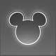 Neon Yellowpop Disney Mickey Mirror      srebrny 1
