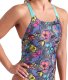 Damski Strój Kąpielowy Women's Arena Vivid Repeat Swimsuit Swim  dress blues rozmiar 38 3