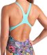 Damski Strój Kąpielowy Women's Arena Vivid Repeat Swimsuit Swim  dress blues rozmiar 38 4