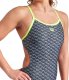 Damski Strój Kąpielowy Women's Arena Monogram Swimsuit Challeng  dress blues rozmiar 30 5