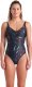 Damski Strój Kąpielowy Women's Arena Abyss Swimsuit U Back  dress blues rozmiar 38 3