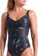 Damski Strój Kąpielowy Women's Arena Abyss Swimsuit U Back  dress blues rozmiar 38 5