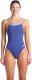 Damski Strój Kąpielowy Women's Swimsuit Lace Back Solid  dress blues rozmiar 32 3
