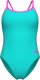 Damski Strój Kąpielowy Women's Swimsuit Lace Back Solid  dress blues rozmiar 40 1