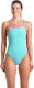 Damski Strój Kąpielowy Women's Swimsuit Lace Back Solid  dress blues rozmiar 40 3
