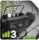 WENTYLATOR PODŁOGOWY PRZEMYSŁOWY WIATRAK BIUROWY MOCNY 45CM PRZENOŚNY 100W 2