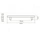 Front do zabudowy zmywarki 45 VENTO DM-45/72 antracyt HALMAR 3