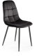Krzesło tapicerowane K417 VELVET czarne HALMAR 1