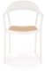 Krzesło K530 białe/beżowe z tworzywa PVC HALMAR 8