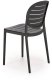 Krzesło K529 czarne z tworzywa PVC HALMAR 4