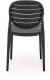 Krzesło K529 czarne z tworzywa PVC HALMAR 5