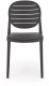 Krzesło K529 czarne z tworzywa PVC HALMAR 6