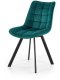 Krzesło tapicerowane K332 VELVET turkusowe HALMAR 1