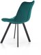 Krzesło tapicerowane K332 VELVET turkusowe HALMAR 2